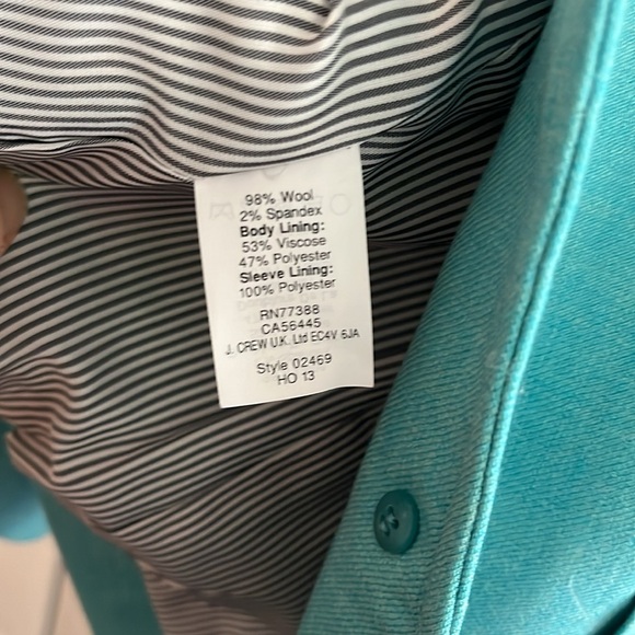 J. Crew Italian Wool Flannel Schoolboy Blazer 00 - Picture 10 of 11